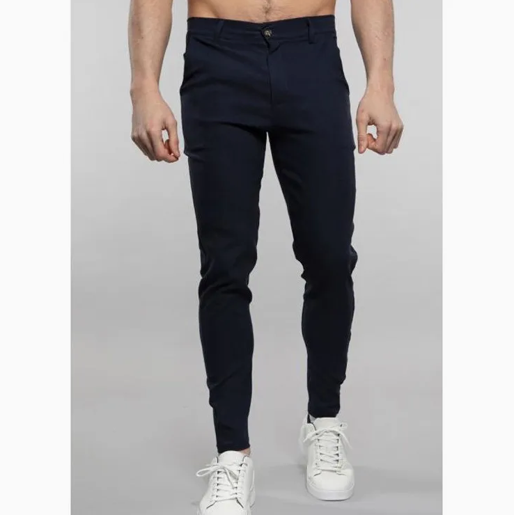 Men's Slim-Fit Business Formal Trousers – Stylish Office & Casual Dress Pants