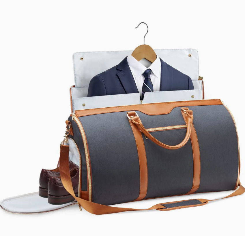 Travel Carry-On Suit Bag with Shoe Compartment – Business Trip & Weekend Garment Bag