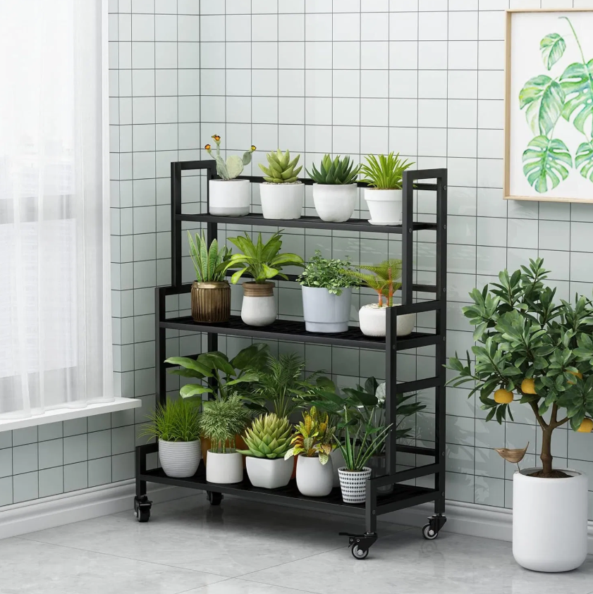 Elegant Metal Plant Stand – Stylish Indoor Display Rack for Greenery & Potted Plants