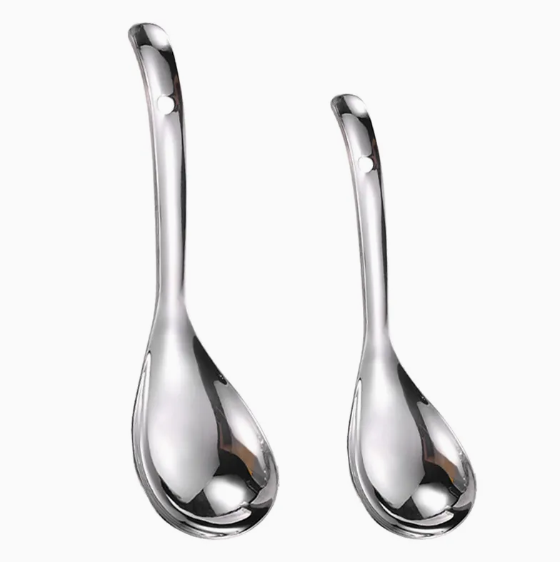 Korean-Style Stainless Steel Rice Spoon – Thickened Multi-Purpose Serving Spoon