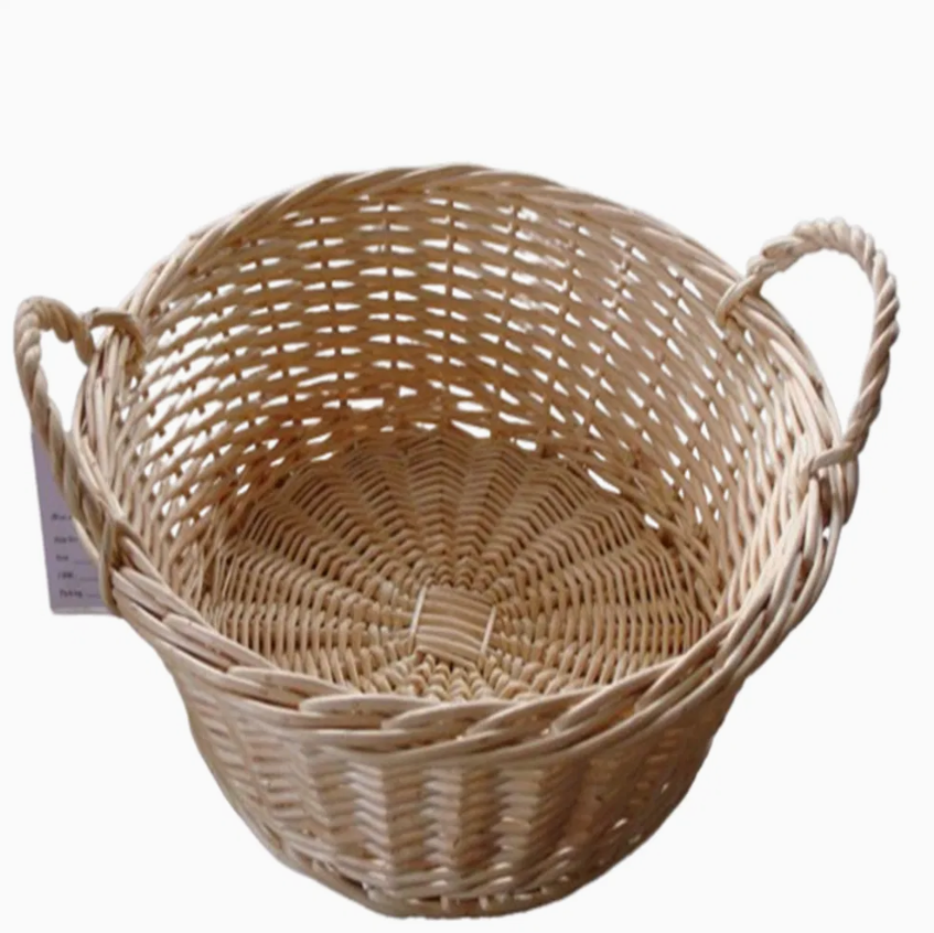 Handwoven Waterproof Willow Wicker Baskets – Natural Flower & Fruit Storage Baskets