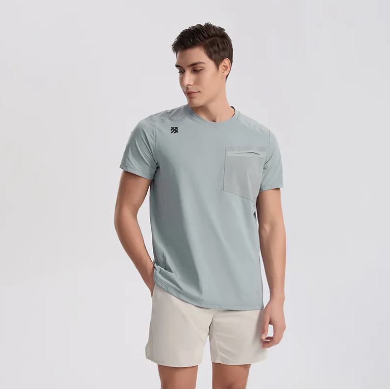 Men's Quick-Dry Sports T-Shirt – Breathable Outdoor Fitness & Training Wear